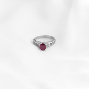 Red Ruby Diamond Ring