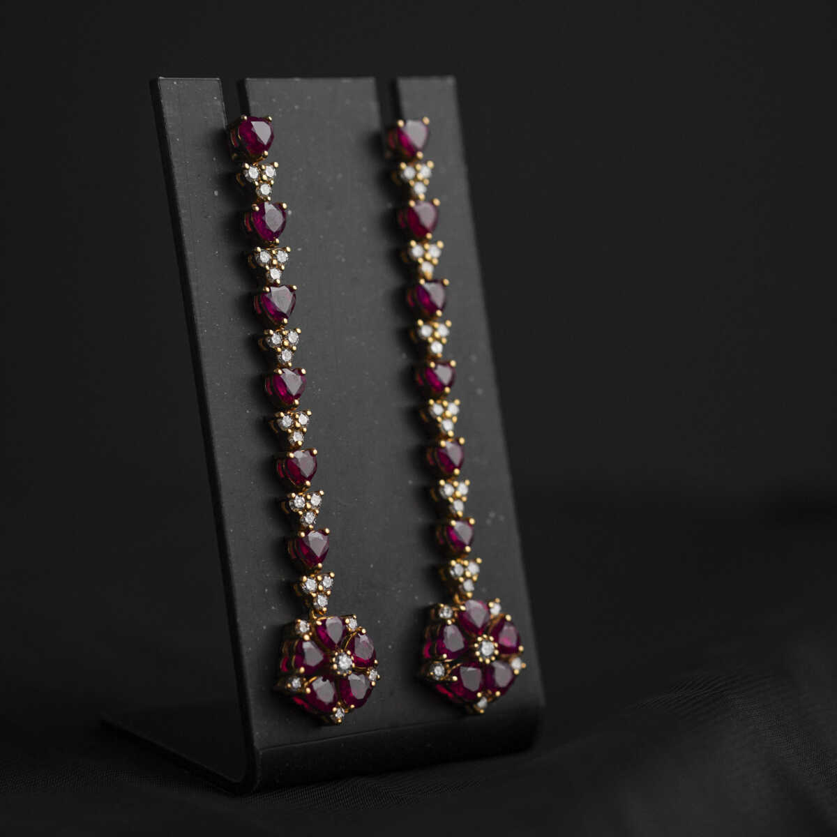 Red Ruby Earrings