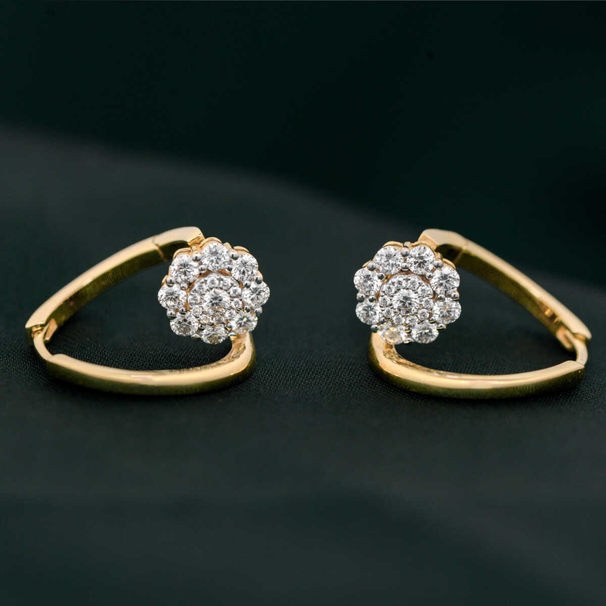 Gold & Diamond Earrings
