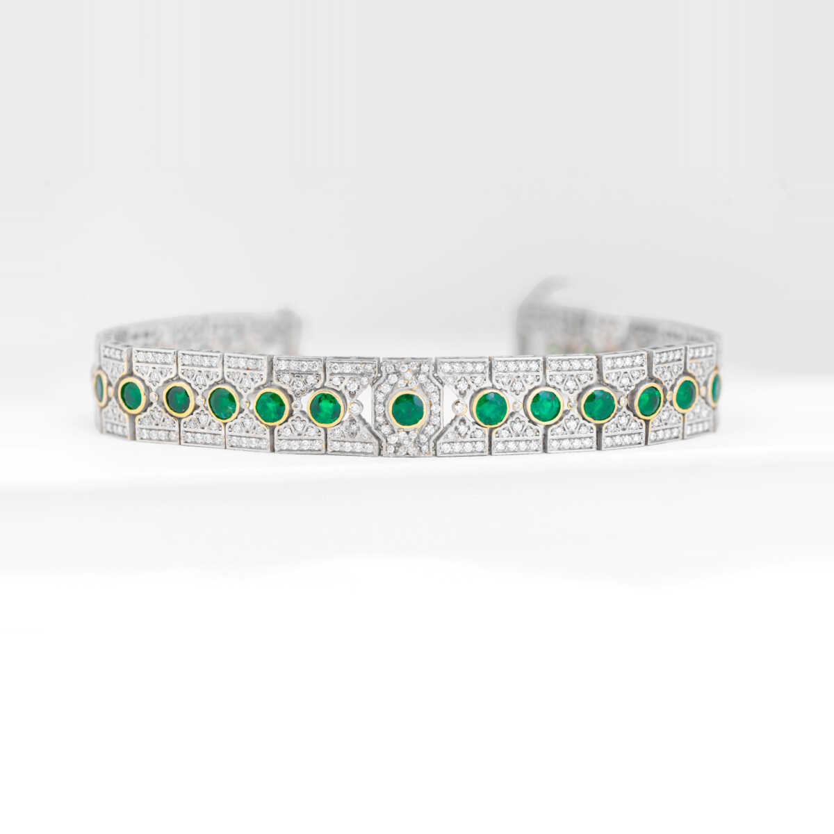 Diamond & Emerald Tennis Bracelet