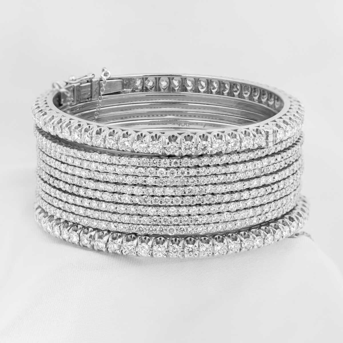 Diamond Bangles Set